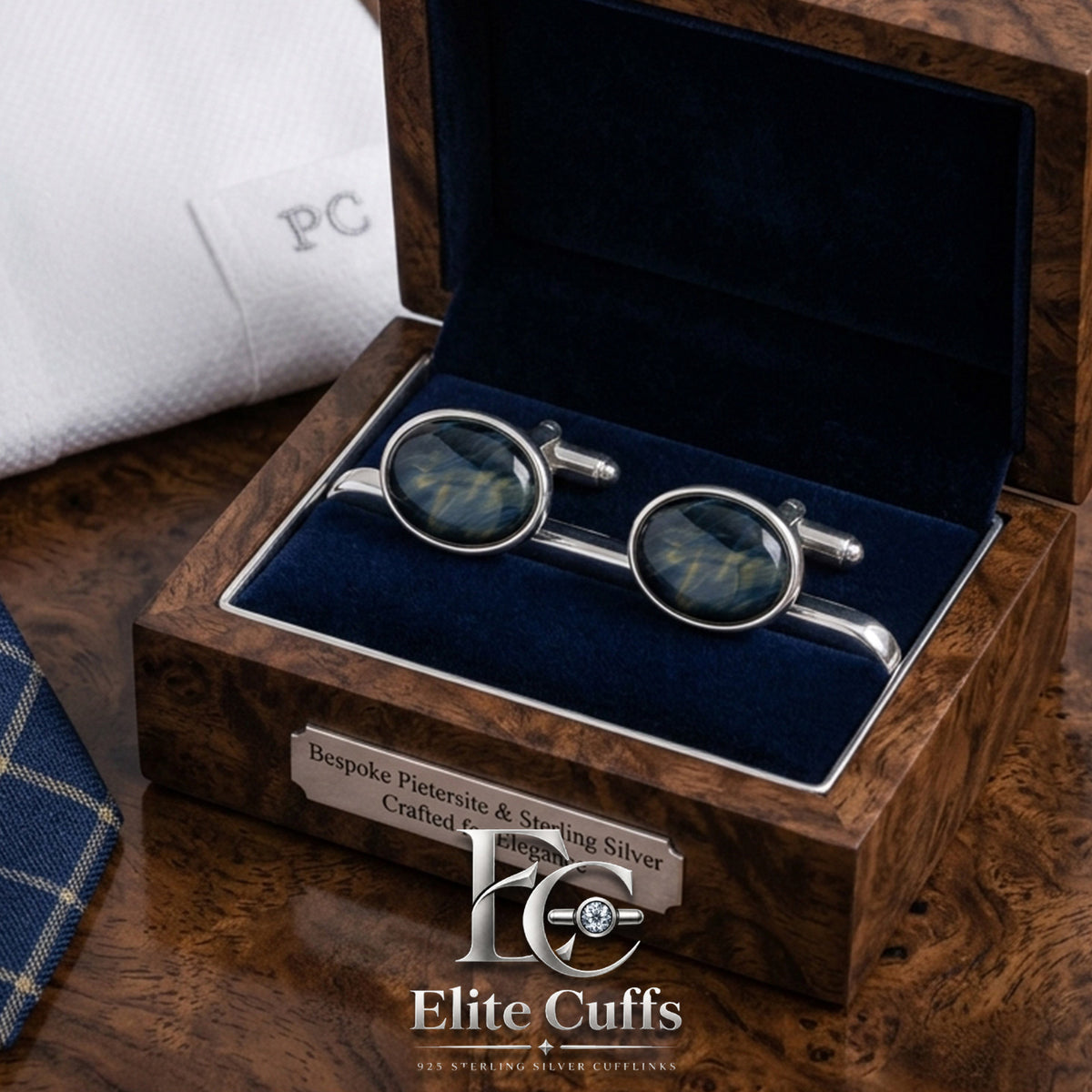 tiger-eye-oval-cufflinks