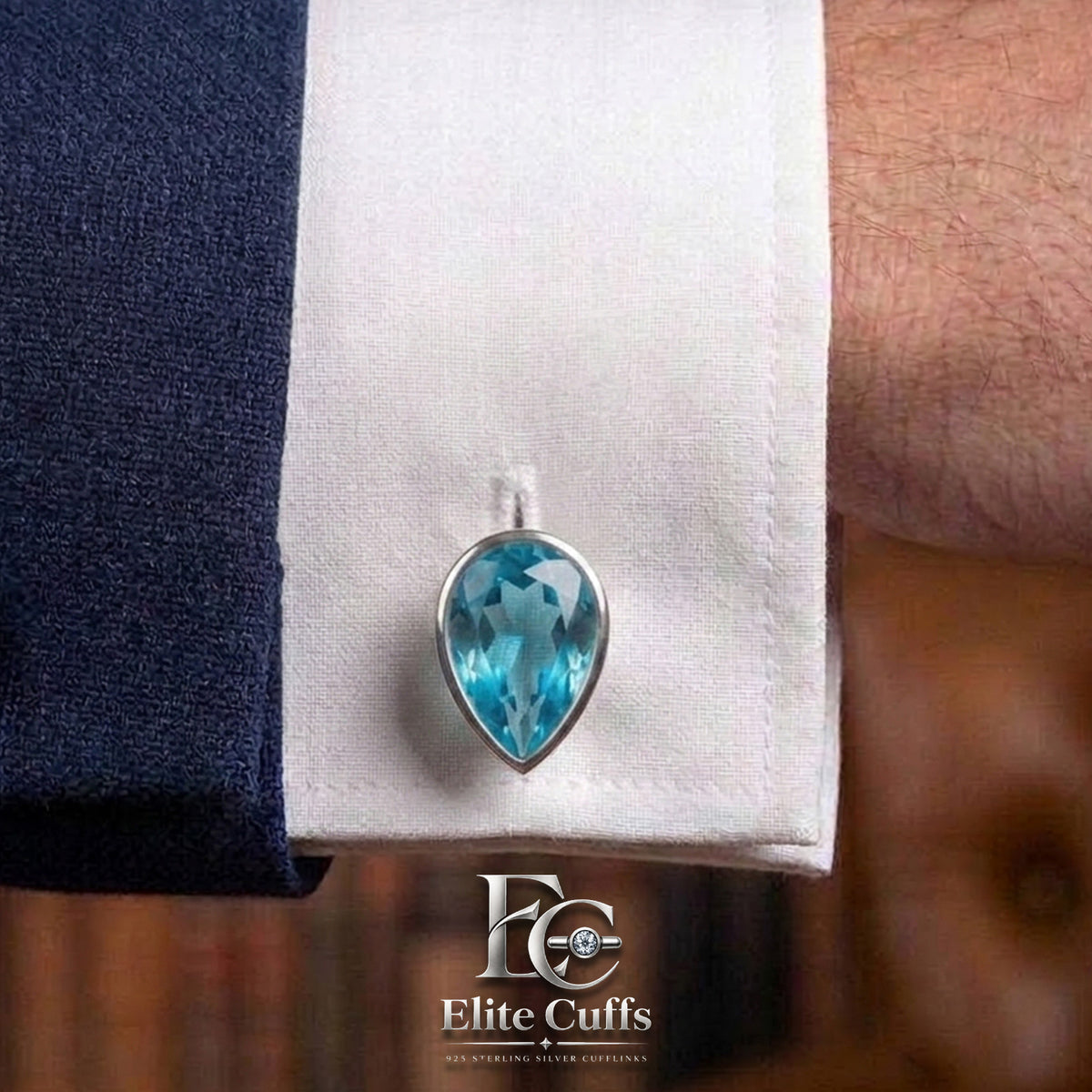 blue-topaz-pear-cufflinks