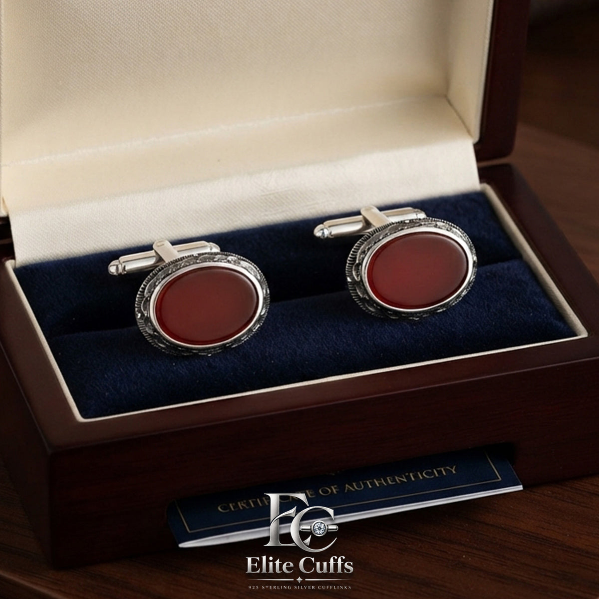 natural-red-agate-cufflinks