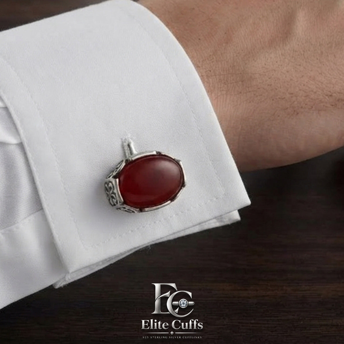 red-agate-stylish-frame-cufflinks