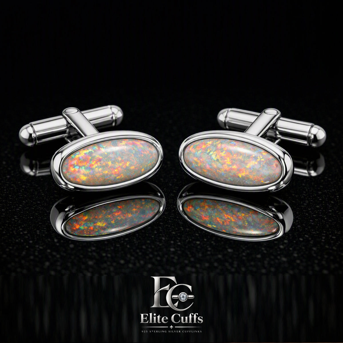 white-opal-cufflinks-for-men