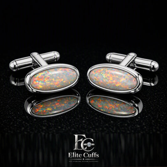 white-opal-cufflinks-for-men